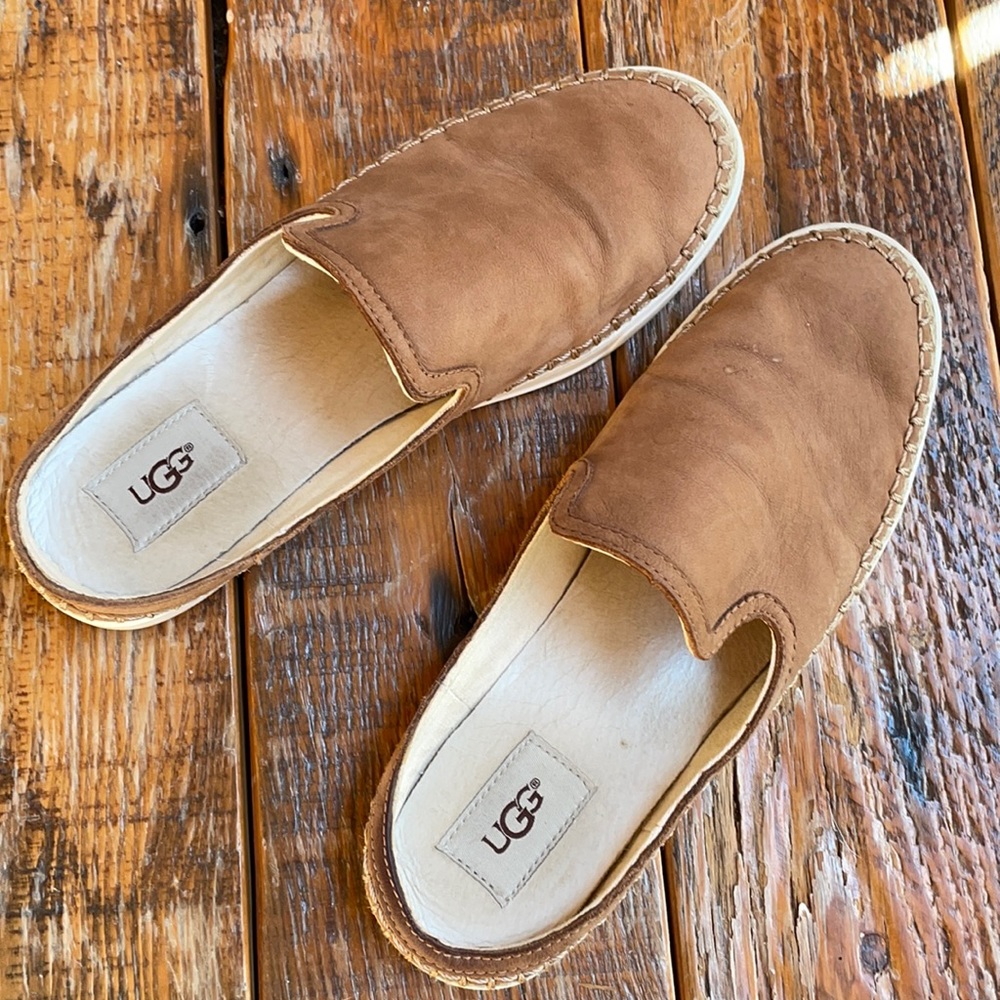 UGG Tan Slip Ons